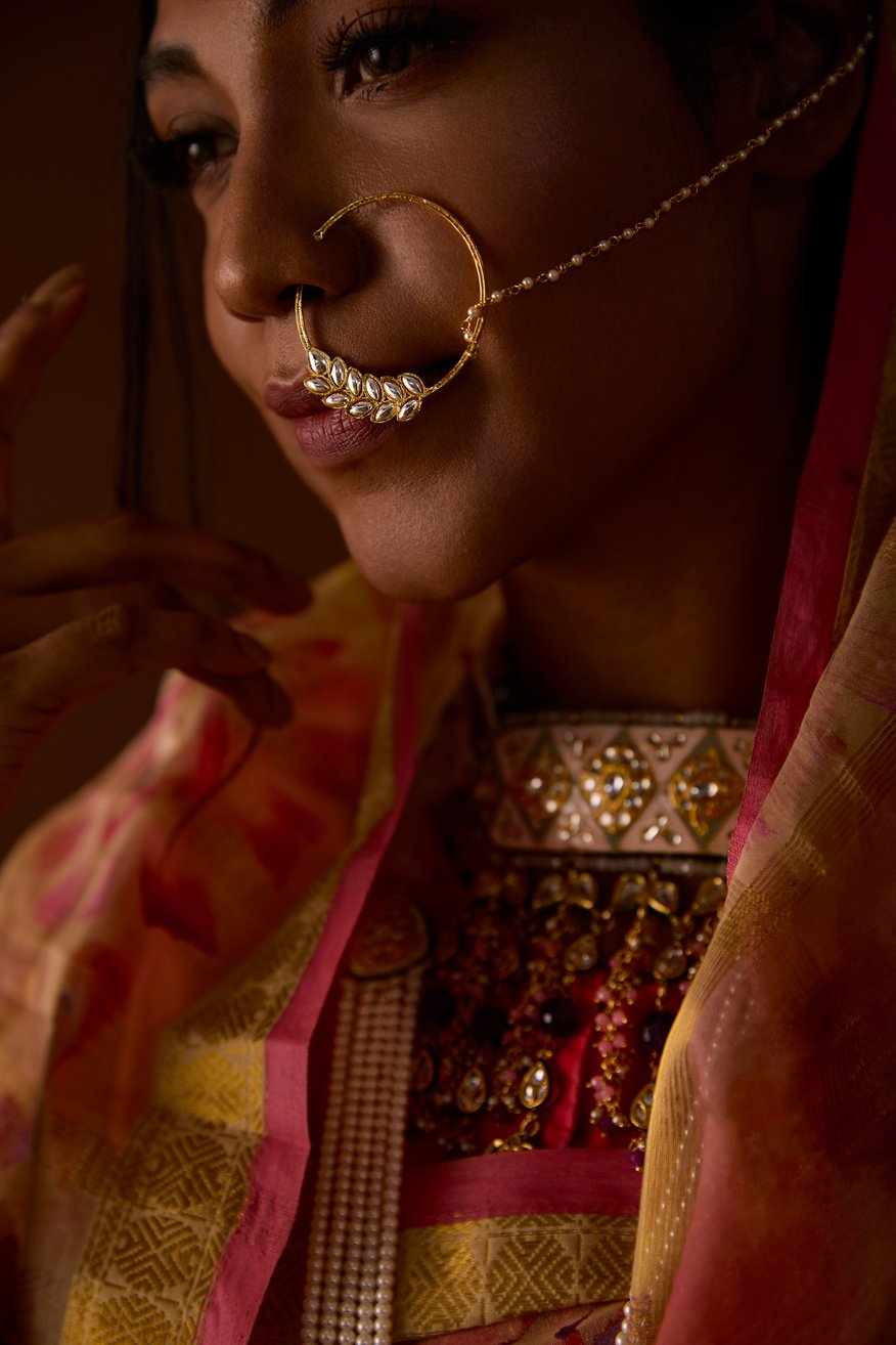 Woman with Traditional Indian Jewelry